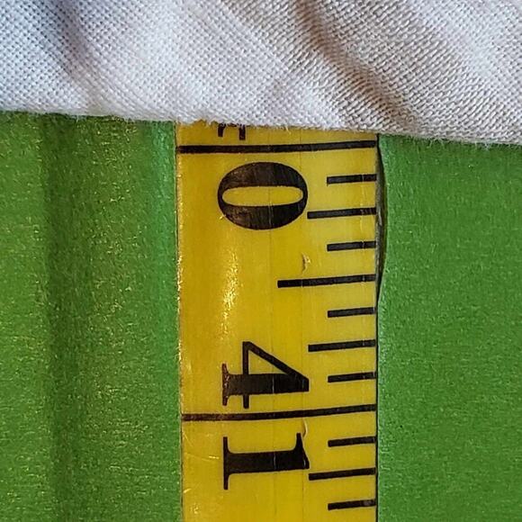 Liz Claiborne Shift Dress Linen Chevron Beige Stripe Sleeveless Womens Plus 3X - Picture 10 of 11